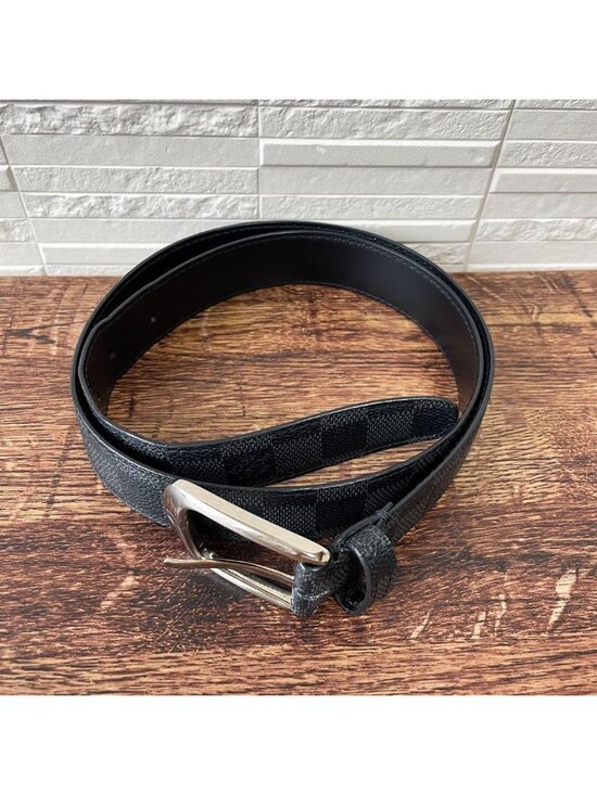 Louis Vuitton Damier Graphite Belt Ceinture Silver main image 7